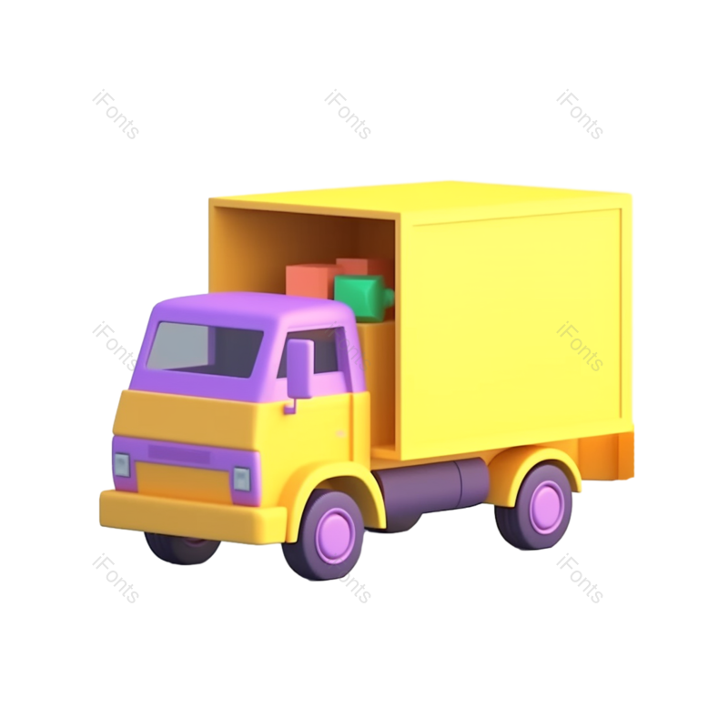 商品图片,插画元素,卡车PNG,商务免抠素材